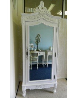 Antique White Armoire Wardrobe