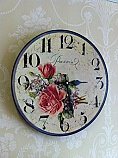 Cream Rose Wall Clock